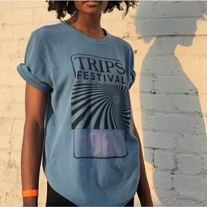 Stoned Immaculate Trips Fest Indigo Unisex Tee Size XXL NEW